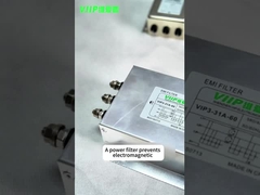 EMI-filter met een minimaal insetsverlies van 50 dB en een ingangsimpedantie van 50Ω