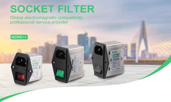 kopen Isolatieweerstand ≥ 100MΩ EMC EMI-filter Inlaatpoortfilter voor nominale spanning 250VAC -40C-85C online manufacture
