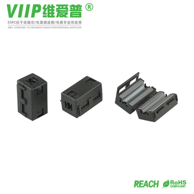 Zwarte 10mm Clip On Ferrite Core Pakket Type Voor lucht- en ruimtevaart- en defensietoepassingen