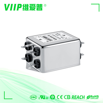 1A-200A 250 / 440VAC Schroefaansluiting 3-fase Power Line Noise Filter Low Pass EMC