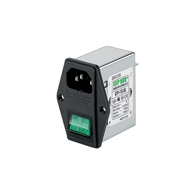 Hoog efficiënt IEC-EMI-filter voor 250 VAC-toepassingen met temperatuurbereik 25/085/21